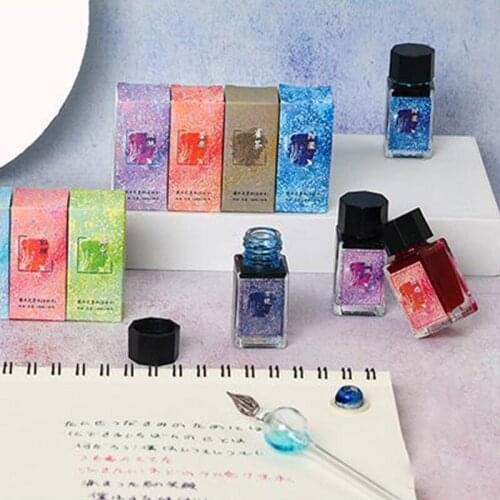 Creative Colored Ink Stationery Painting Ink Signature Pen Non-carbon Fountain Dip Pen Calligraphy Writing Painting