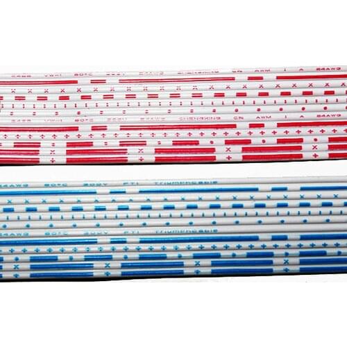 1Meter Flat Ribbon Cable 6 7 8 9 10 12 Way 24/26 AWG Flexible PVC Wire Tinned Copper