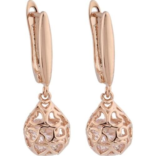 2021 Fashion New Style Simple High Quality Zircon Earrings For Girls' Party Drop Earrings Jewelry Gift Korean Fashion