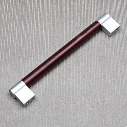 192mm modern fashion wood grain furniture large handle 7.6" matte silver kitchen cabinet wardrobe dresser door pull handle pull