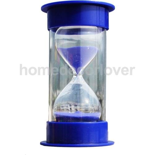 Hourglass Timer Blue Lid & Sand