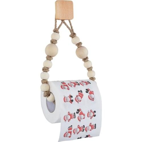 Retro Towel Bead String Lanyard Toilet Paper Holder Home Hotel Bathroom Decoration Supplies Toilet paper Roll Holder
