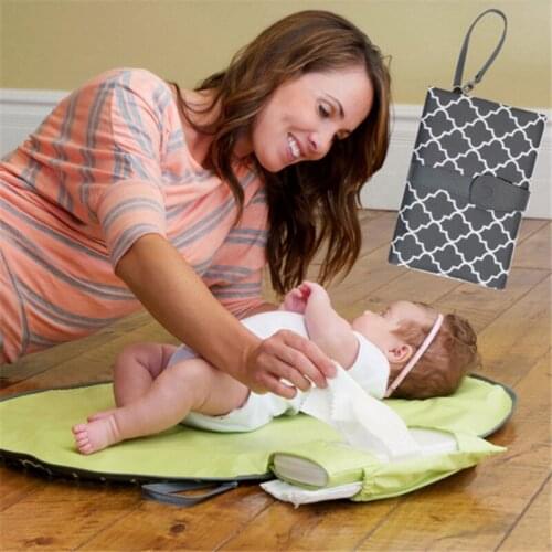 Baby Diaper Changing Mat Waterproof Portable Nappy Changing Pad Travel Changing Station Clutch Baby Care Products Hangs Stroller