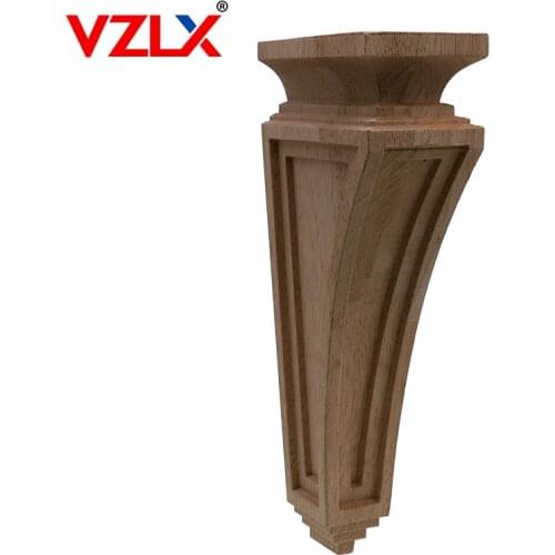 VZLX Roman Wood Wardrobe Decorative Ox-leg Carving Kitchen Vintage Home Decor Fireplace Decoration Accessories Carved Applique
