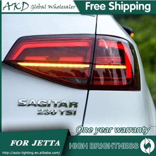 Tail Lamp For Car VW Jetta 2015-2018 Jetta Mk6 Tail Lights Led Fog Lights DRL Daytime Running Lights Tuning Car Accessories