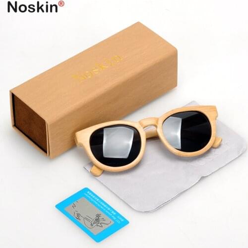 2021 New Arrival High Quality Bamboo Miror Coating Lens Polarized Womens Sunglasses Retro Fashion Designer For Female Glasses