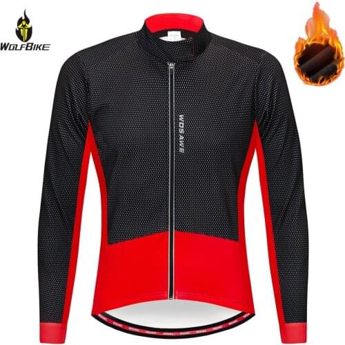 WOSAWE Winter Cycling Jackets Thermal Fleece Linning Warm Tops Windproof Long Sleeve Clothing Road MTB Bike Windbreaker Men