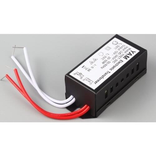 1Pc AC 220V to 12V short-circuit protection Halogen Lamp Electronic Transformer Power Supply LED Driver