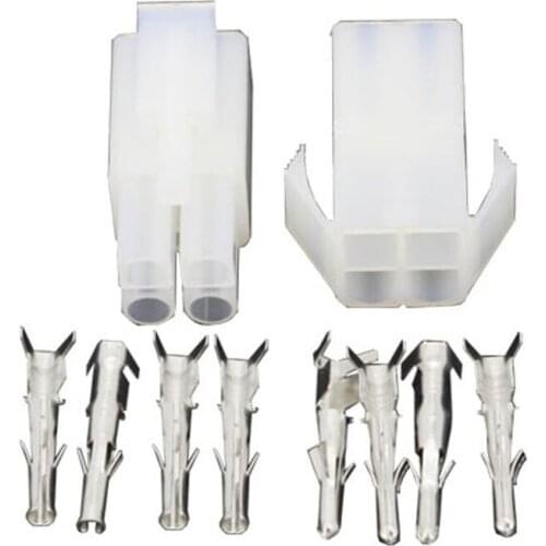 100 Sets Big Tamiya 4 Pin L6.2-4P Connector Plug with wings Male female air docking connector 6.2mm pitch Electrical Connector