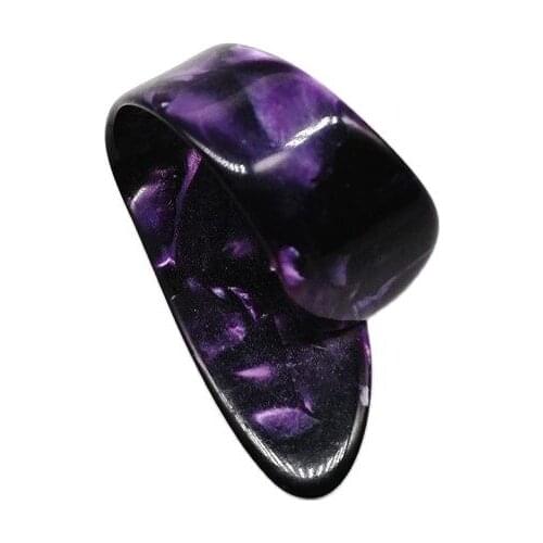 100pcs 1.2mm Finger & Thumb Guitar use Picks Grape purple guitar accessories Nice Pearl Diamond nail picks