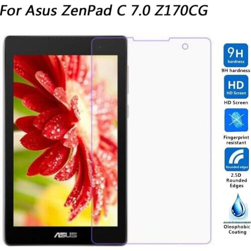 2PCS Tempered Glass 9H Explosion Proof Protective Film Screen Protector for ASUS ZenPad C 7.0 Z170 Z170CG Z170CX Z170C P01Y P01Z