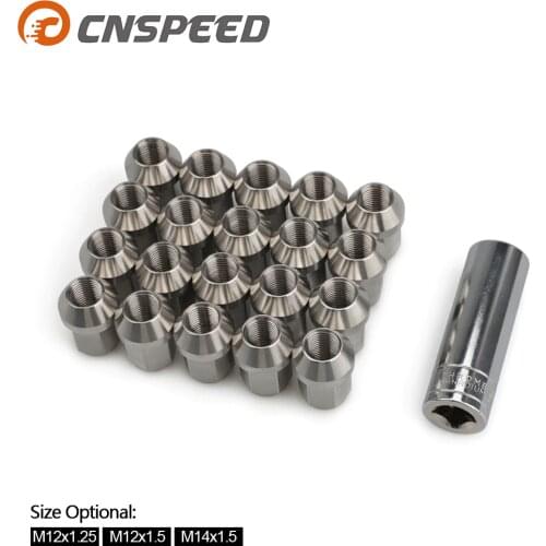 20PCS m12*1.25 m12*1.5 m14*1.5 Lug Nuts 304 Stainless Steel Orignal Colors Wheel Nuts Hex19mm Length 35mm