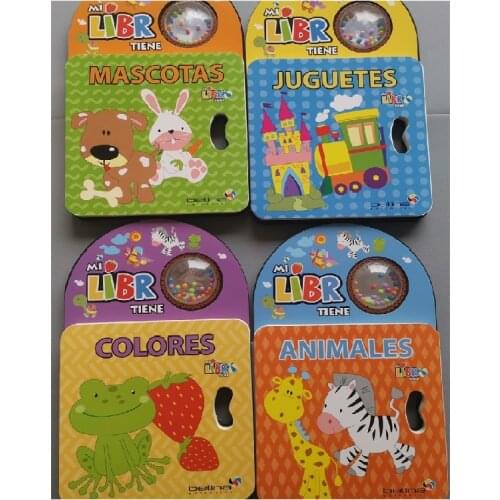 4 Books Parent Child Kids Toddler Trottie Baby Portuguese Book Early Education Cute Knowledge Game Cardboard Libros Age 0-3