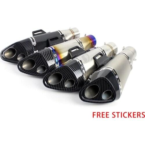 51mm Universal Motorcycle R11 Exhaust Pipe Muffler Escape moto for r1 r25 r3 MT07 MT09 gsxr750 gsxr1000 z250 z400 z750 z900