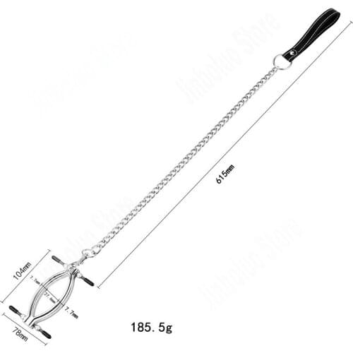 Chained Labia Clips Vaginal Spreader Metal BDSM Clitoris Clamps Slave Women Sex Toys Bondage Set Torture Play Adult Games