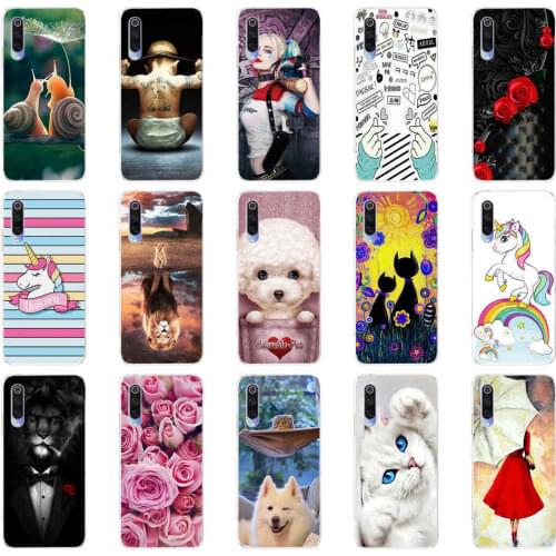 Case for xiaomi mi 9 case cover Cartoon Silicone Soft TPU Cover For xiaomi Mi9 xiaomi 9 SE Case Phone Shell bumper