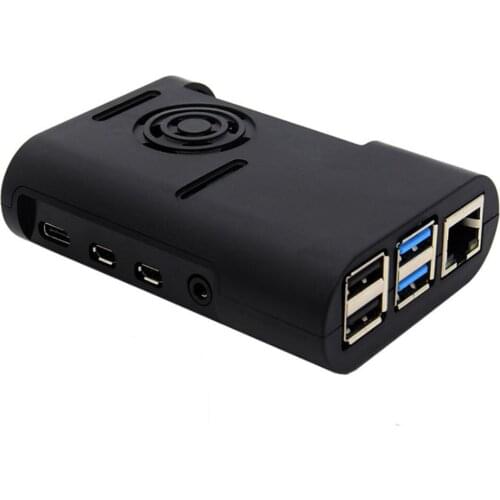 Custom New Version Raspberry Pi 4 Model B case Cover with colling fan