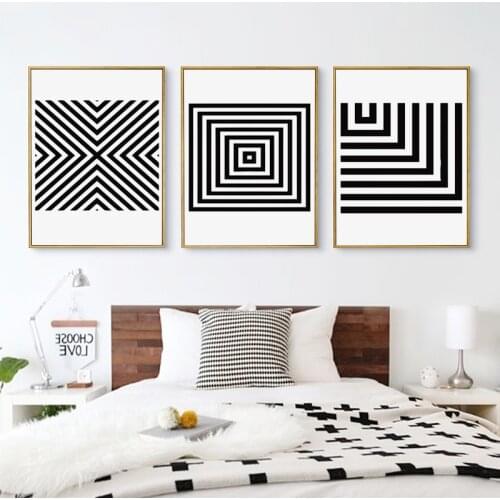 Black and White Poster Modern Home Decoration Picture for Interior Wall Loft Decor Painting Minimalist Art Room Decor