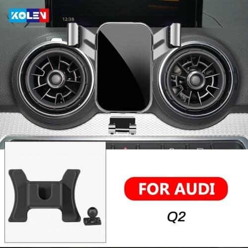For Audi Q2 2019 2020 Car Mobile Phone Holder Auto Charging Support Gravity Stand GPS Special Mount Support Navigation Bracket