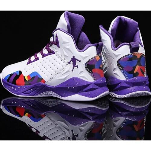Boys Men Basketball Shoes High Quality Kids Sneakers Outdoor Big Kids Non-slip Sports Shoes Footwear Shoes Basket Trainers Sport