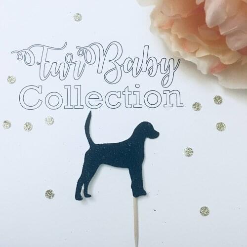 Foxhound cupcake toppers, dog cupcake toppers (12 toppers), Food Picks,Cupcake Toppers