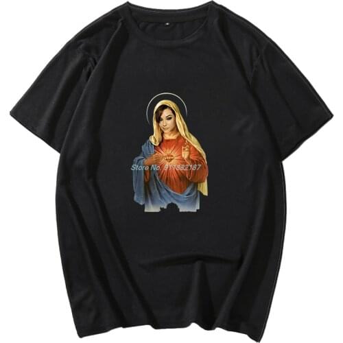 Sasha Grey Holy Mother Mary Ironic T Shirt Men Short-Sleeve Unisex T-Shirt Tshirt Funny Tees Harajuku mens clothing