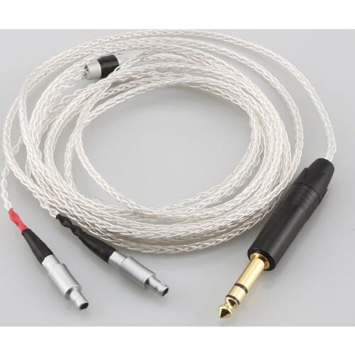 HiFi 7N OCC Earphone Cable For Sennheiser HD800 HD800s HD820s HD820 Enigma Acoustics Dharma D1000 Headphone