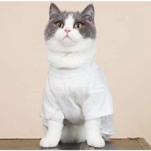 Summer Pet Printed Clothes For Dogs Letters Printing Shirt Jackets Dog Coat Puppy Costume Cat Spring Clothing Pets Outfits B1225