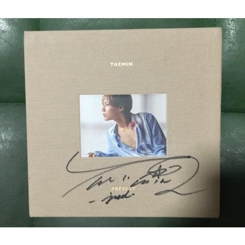Signed SHINEE Lee Taemin autographed mini1ST album PRESS IT K-POP 102017