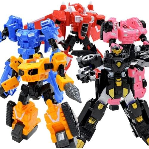 MINI FORCE X Transformable Doll Robot Toy Mini Agent Toy X King Kong Transformable Secret Commando Robot Child Holiday Gift
