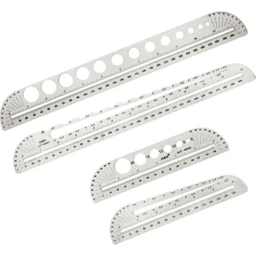 1Pc Metal Stainless Ruler Quilling Template Kit Circle Size Origami Paper Craft Quilled Creative Rulers Tool DIY Craft Building