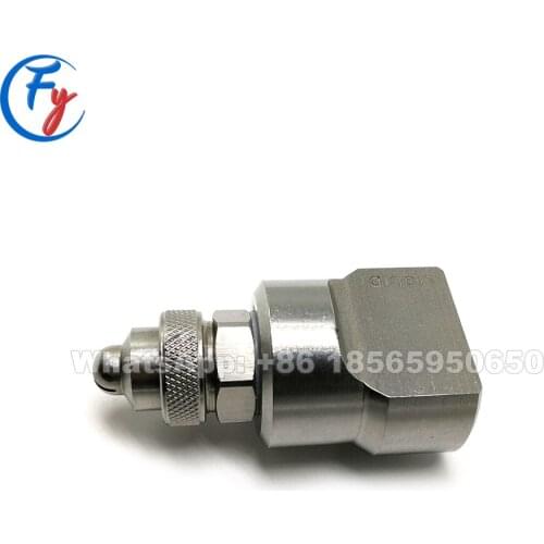 Back connect wide angle round spray pattern air atomizing nozzle, ss304 siphon flat spray humidifying air atomizing nozzle