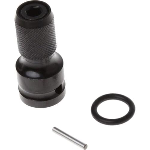 TOOZO 1/2"Drive To 1/4"Hex Shank Converter Quick Release Chuck Screwdriver Bit Adapter