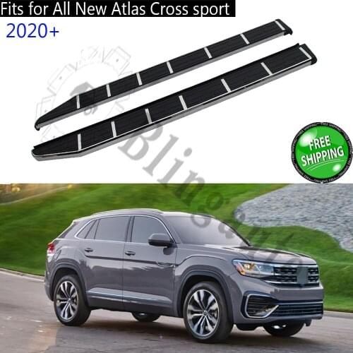 Running board fits for V.olkswagen All new Atlas cross sport 2020 side steps nerf bar car pedal side stairs side bar 2PCS