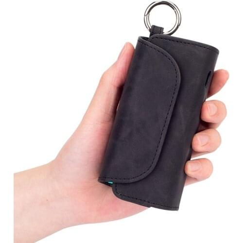 Full Protective Storage Bag For IQOS 3.0 Frosted Leather Case For IQOS 3 DUO Retro Pattern Portable Hook Cases Carrying Cover