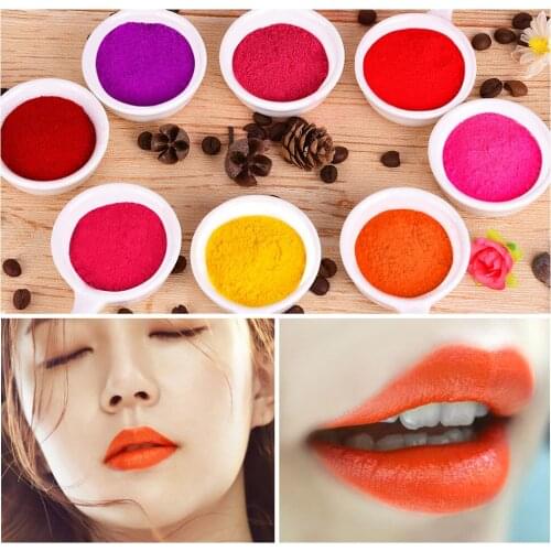 DIY Lipstick Pigment Powder Lip Gloss Pigment For DIY Lipgloss Powder Pigment Red Pink Make Up Tools Makeup Comestics DIY Gloss