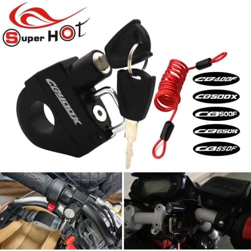 For Honda CB650R CB650F CB500X CB500F CB400X CB400F CB 500X 500F 400X 400F 650R 650F Accessories Anti-theft Helmet Lock Security