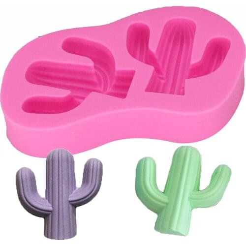 Mini Cactus Silicone Cake Fondant Cookies Mold Chocolate Baking Tools Cake Decor DIY Sugarcraft T1228