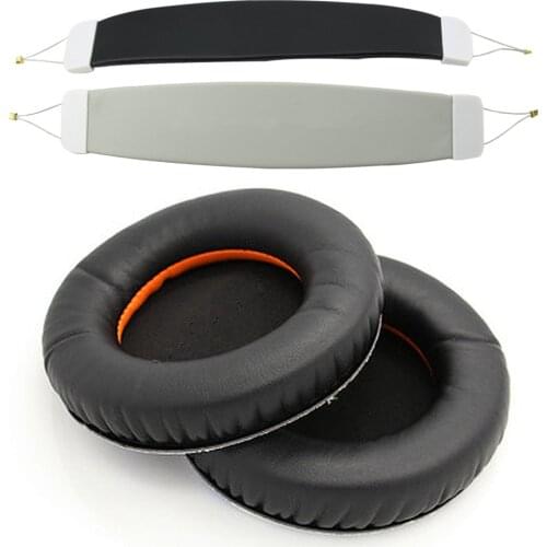 For Steelseries Siberia V1 V2 V3 Headset Sponge Cushion Earbud Cover Headphone Replacement Foam Earpads +Headband Pads