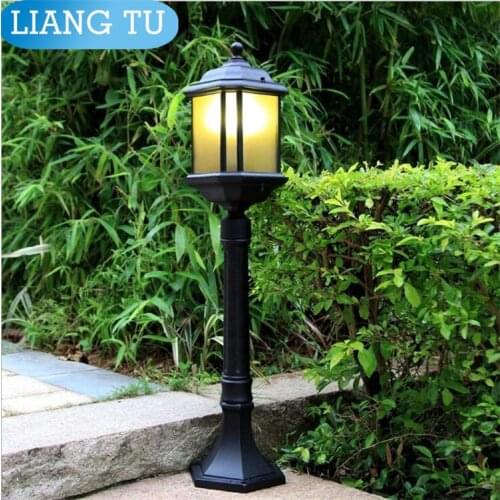Street lamp pole landscape light pole Europe garden outdoor lighting poles black classical outdoor pole lamp