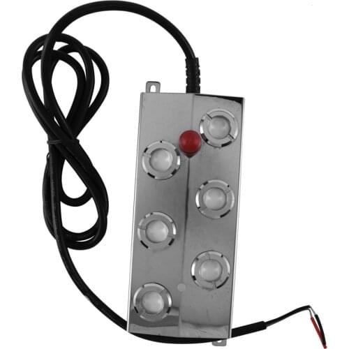 6 Head Ultrasonic Mist Maker Fogger Stainless Steel Humidifier Aeromist Hydroponics Nebulizer Water Fountain Pond Atomizer