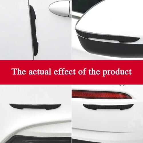 Universal Car Door Anti-collision Strip Rearview Mirror Anti-scratch Strip Door Opening Anti-collision Sticker With Car Logo