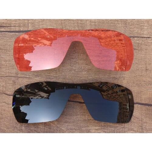 Vonxyz 2 Pieces Stealth Black & Pink Replacement Lenses for-Oakley Offshoot Frame