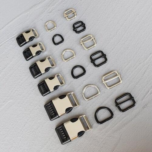 20 Sets 15/20/25mm Plastic Side Release Buckle Belt Clip For Tactial Backpack Luggage Straps For Dog Leash Harness Accessories