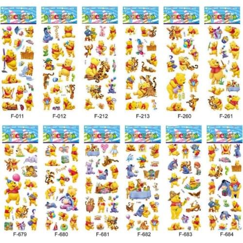 20 Sheets Cute Cartoon Animal Bubble Stickers 3D Puffy Girl Boy Wall Stickers For Kids Gift Notebook Sticker Label Decoration