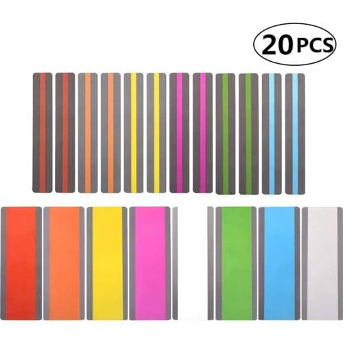 20pcs Reading Guide Strips Highlighter Colored Overlays Bookmark Read Strips for Student Teacher Dyslexia People Kid Gift