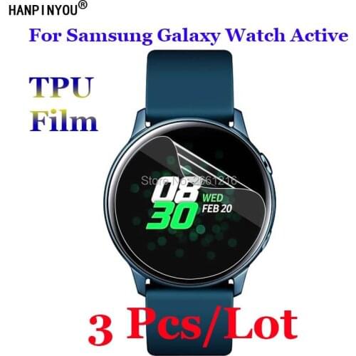 3 Pcs/Lot For Samsung Galaxy Watch Active R500 SmartWatch Soft TPU Not Full Cover Film Screen Protector (Not Tempered Glass)