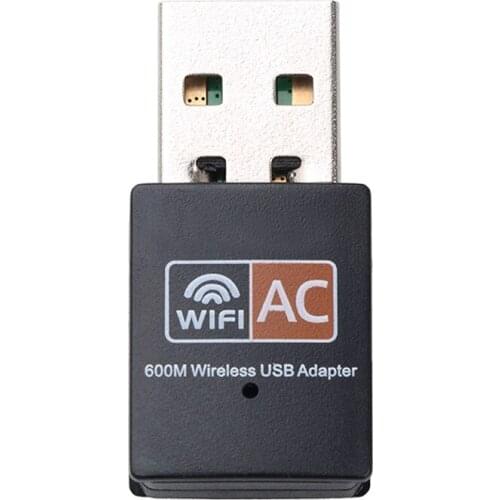 600Mbps Usb Wifi Adapter Wireless Ethernet Network Card Ac Dual Band 2.4G / 5.G Usb Wifi Dongle Wifi Receiver 802.11Ac