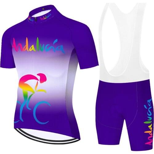 Andalucia Laser Cut Verano Maglia Uomo Culote Gel Equipamento Ropa Completo Camisa Ciclismo Masculina Uniforme Ciclismo Hombre