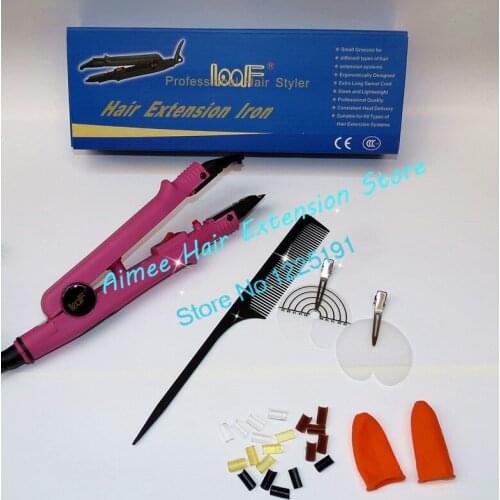 LOOF 611 Constant Brand New Fusion Hair Extension Iron Keratin Bonding Tool Adjustable Temperature Fusion Heat Connector